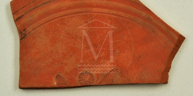 Inv. No. Fiz 202 Fragment of the base of an African Red Slip Ware plate.